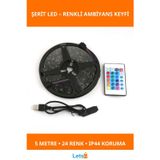 Letsii RGB Kumandalı 30 LED USB Aydınlatma Şeridi 5m