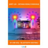 Letsii RGB Şerit LED İç Mekan Palmiye Dekoratif Aydınlatma