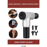 Letsii Şarjlı Masaj Tabancası 4 Farklı Masaj Başlığı ile - Çok Renkli