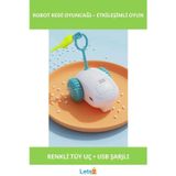 Letsii Şarjlı Renkli Tüyli Robot Kedi Oyuncağı