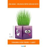 Letsii Sevimli Çim Adam Mini Küp Emoji Figürü 1 Adet - Çok Renkli
