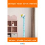 Letsii Sevimli Deniz Kızı Boy Ölçüsü Sticker Çocuk Odası Dekorasyonu