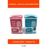 Letsii Sevimli Tasarımlı Şifreli ATM Kumbara Çocuklar için Güvenli Birikim Aracı