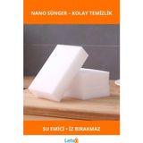 Letsii Sihirli Nano Temizlik Süngeri Kolay Temizlik Için Inatçı Kirlere Son! - Standart