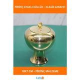 Letsii Şık Pirinç Ayaklı Küllük 10x7 cm Dayanıklı Tasarım