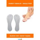 Letsii Silikon Ayak Tabanlık Masaj Etkisi ile Rahatlatıcı Süper Hafif - Tek Ebat