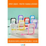 Letsii Silikon Kılıflı Anahtarlıklı 45ml Sprey Şişesi