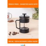 Letsii Siyah 350 ml Kapasiteli Estetik French Press - frenchpres - Renkli