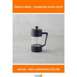Letsii Siyah 420 ml Kapasiteli Estetik French Press