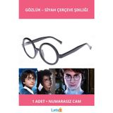 Letsii Siyah Çerçeveli Yetişkin ve Çocuklar İçin Harry Potter Gözlüğü