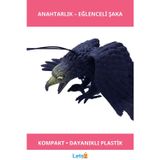 Letsii Siyah Plastik Eğlenceli Kartal Yarasa Şaka Anahtarlık