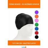 Letsii Su Geçirmez Dayanıklı Latex Havuz Yüzme Bonesi 12X100 cm - Çok Renkli - Havuz Ve Plaj