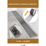 Letsii Su Geçirmez Gider Süzgeci ve Sineklik Tamir Kiti 12 cm x 4 Metre - Çok Renkli - Tek Ebat