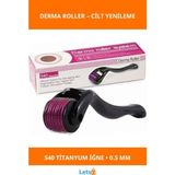 Letsii Titanyum Iğneli Derma Roller 0.5 mm Cilt Bakım Aleti