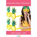 Letsii Tropikal Hawaii Ananas Şekilli Parti Gözlüğü