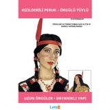 Letsii Tüylü Örgülü Kızılderili Parti Peruğu