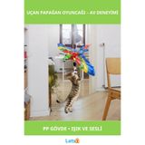 Letsii Uçan Papağan Kediler İçin İlgiyi Çekici Ses ve Işık Özellikli Oyun Oyuncağı