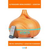 Letsii Uzaktan Kumandalı Ultrasonik Ahşap Desenli Hava Nemlendirici Cihaz