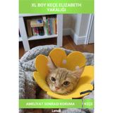 Letsii Xl Boy Keçe Elizabeth Yakalığı Büyük Irk Kedi Köpek Koruyucu Yaka - Çok Renkli - Evcil Hayvan Sağlık