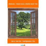 Letsii Yapışkanlı Çift Kanat Sineklik 130X150 cm Pratik Kullanım - Çok Renkli - Tek Ebat