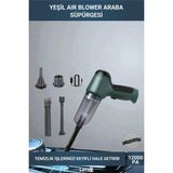 Letsii Yeşil Air Blower Kablosuz Araba Süpürgesi - oto süpürge - Çok Renkli