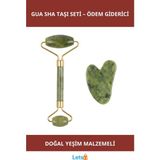 Letsii Yeşim Taşı Gua Sha Masaj Seti Cilt Bakım ve Rahatlık Için Özel - Cilt Bakım Aleti