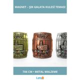 Letsii Yöresel Galata Kulesi Buzdolabı Magneti 7x6 cm