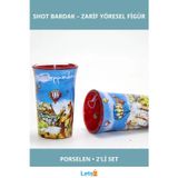 Letsii Yöresel Porselen 2'li Shot Bardak Seti