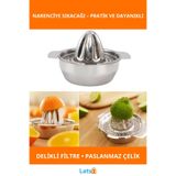 Letsii Yüksek Kaliteli Paslanmaz Çelik Ergonomik Limon ve Nar Sıkacağı