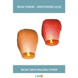 Letsii Yüksek Uçuş Dilek Feneri 1 Adet Parti Kutlama