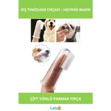 Letsii Yumuşak Silikon Kedi Köpek Diş Temizleme Parmağı Fırçası