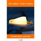 Letsii Yumuşak Silikon Yatan Ördek Tasarımlı Gece Lambası