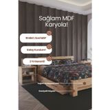 Letto 4 Çekmeceli Tek Kişilik MDF Karyola