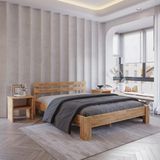 Letto Atlantik Mdf Set Karyola | Tek ve Çift Kişilik Yatak Uyumlu, Kolay Kurulum - Beyaz - 90 x 190 cm