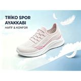 Leu Bayan Triko Spor Ayakkabı - Pembe