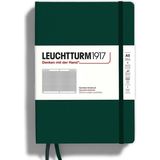 Leuchtturm 1917 LEUCHTTURM1917 Doğal Renkler Serisi Not Defteri, Orta Boy (A5), Sert Kapak, 251 Numaralandırılmış Sayfa, Kareli, Forest Green 367257 - Yeşil