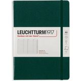 Leuchtturm 1917 LEUCHTTURM1917 Sert Kapak 100 Gr. Kağıt A5 Adres Defteri Forest Green 370360 - Krem