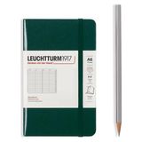 Leuchtturm 1917 LEUCHTTURM1917 Sert Kapak 100 Gr. Kağıt A6 Adres Defteri Forest Green 370362 - Krem