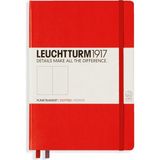 Leuchtturm Not Defteri Noktalı Orta Boy A5 Sert Kapak 249 Sayfa Kırmızı