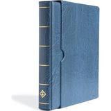 Leuchtturm Varıo F Dar Kasetli Klasör (255X325X60MM) (Kağıt Para, Pul, Zarf ve Efemera Koleksiyonlarınız Için Idealdir), Mavi Kapak - 1 cm