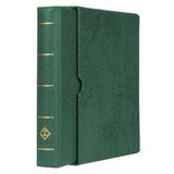 Leuchtturm VARIO F Dar Kasetli Klasör (255x325x60mm) (Kağıt Para, Pul, Zarf ve Efemera Koleksiyonlarınız için idealdir), Yeşil Kapak