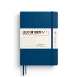 LEUCHTTURM1917 Sert Kapaklı Orta Boy A5 Defter: Yazı yazma ve günlük tutma için, 251 numaralı sayfa (İndigo, Noktalı)