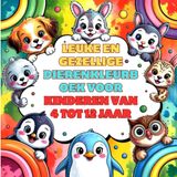 Leuke en gezellige dierenkleurboek voor kinderen van 4 tot 12 jaar: 40 schattige dieren! Vette en makkelijke pagina's voor vrolijk kleurplezier en gekke