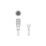 Leuze Kd U-M12-4A-V1-050 M12-4PIN-DÜZ-5 Metre-Pvc Sensör Kablosu 10 Adet