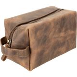 Lev Leather %100 Hakiki Deri Makyaj Çantası, Kişisel Bakım Çantası, Makyaj Çantası, Taşıma Saplı Tuv - Çok Renkli