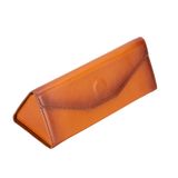 Lev Leather Hakiki Deri Gözlük Kılıfı - Mıknatıslı Kapama, Minimalist ve Hafif, Alan Tasarrufu Sağlayan Gözlük Kılıfı, Katlanabilir Hakiki Deri Gözlük Kılıfı (Rustik Taba)