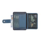 Lev Leather Premium Hakiki Deri Para Bölmeli Kartlık - 5-8 Kart Kapasiteli, Kolay Erişim Pencereleri, Kompakt ve Dayanıklı Tasarım, Günlük Kullanım İçin Mükemmel, Erkek ve Kadın için Kartlık (Mavi)