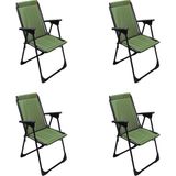 Leva Dogahomes Lüks Katlanır Kamp,plaj,piknik Sandalyesi 4 Adet - Polyester - Haki