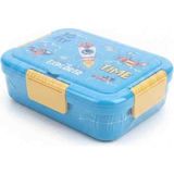 Leva Hause Lunch Box 3 Bölmeli Paslamaz Çelik Beslenme Kabı - Mavi
