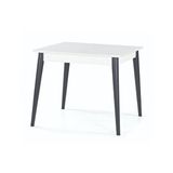 Levent Mobilya MİLANO KARE MASA, BEYAZ ANTRASİT, 90x90